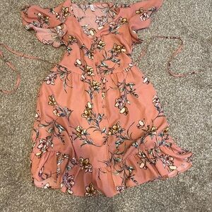Xhilaration Pink Floral Dress